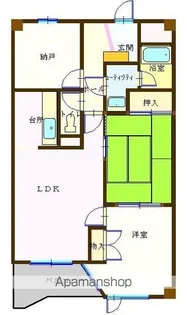 メゾンパティオ富岡【1階】の間取り